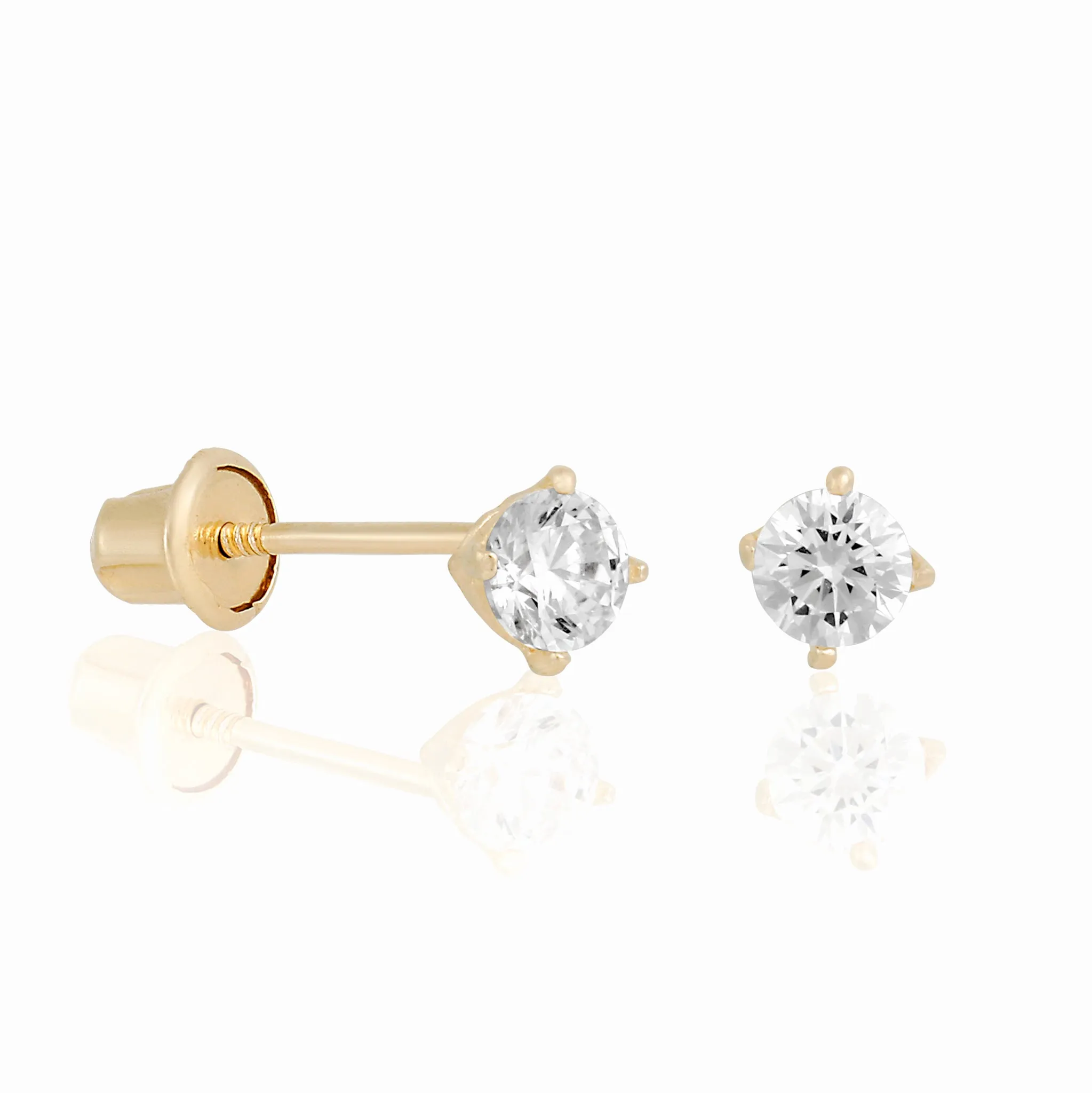 14k Fine Perfect Mini Stud Earrings