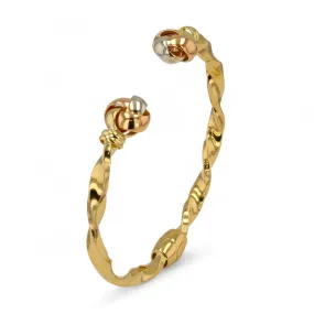 14K Yellow gold twist bangle-227444