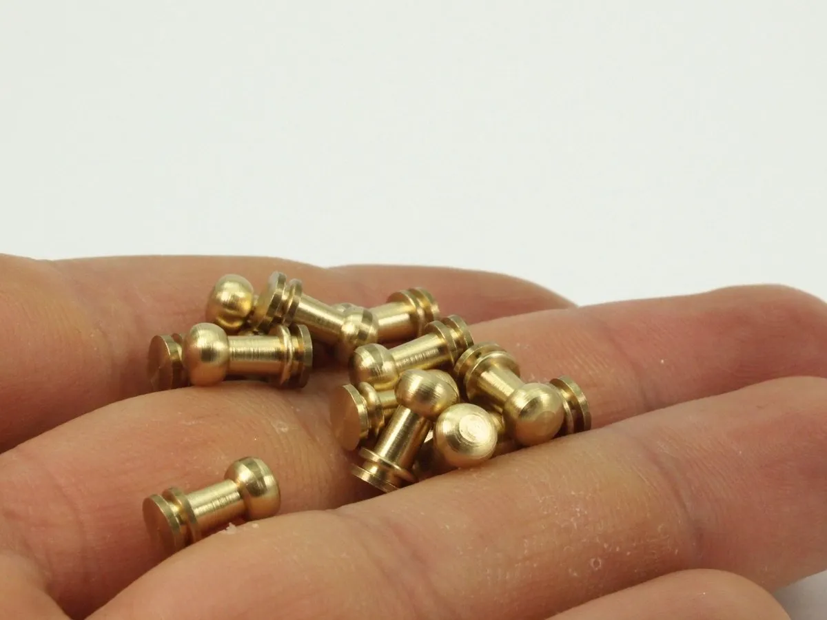 20 Raw Brass Industrial  Findings (9x5 Mm)