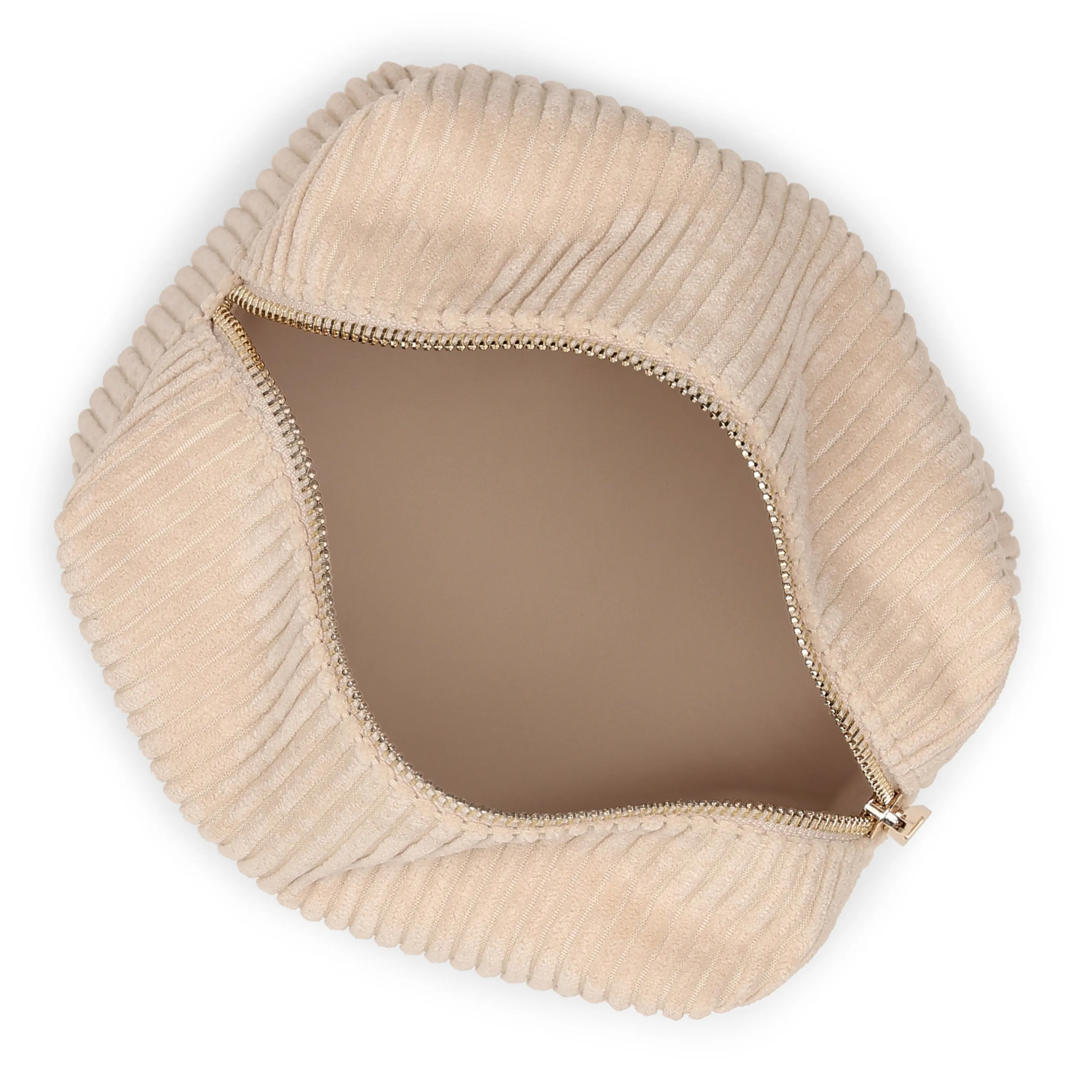 Accessorize London Women's Cream Cord Make Up Bag