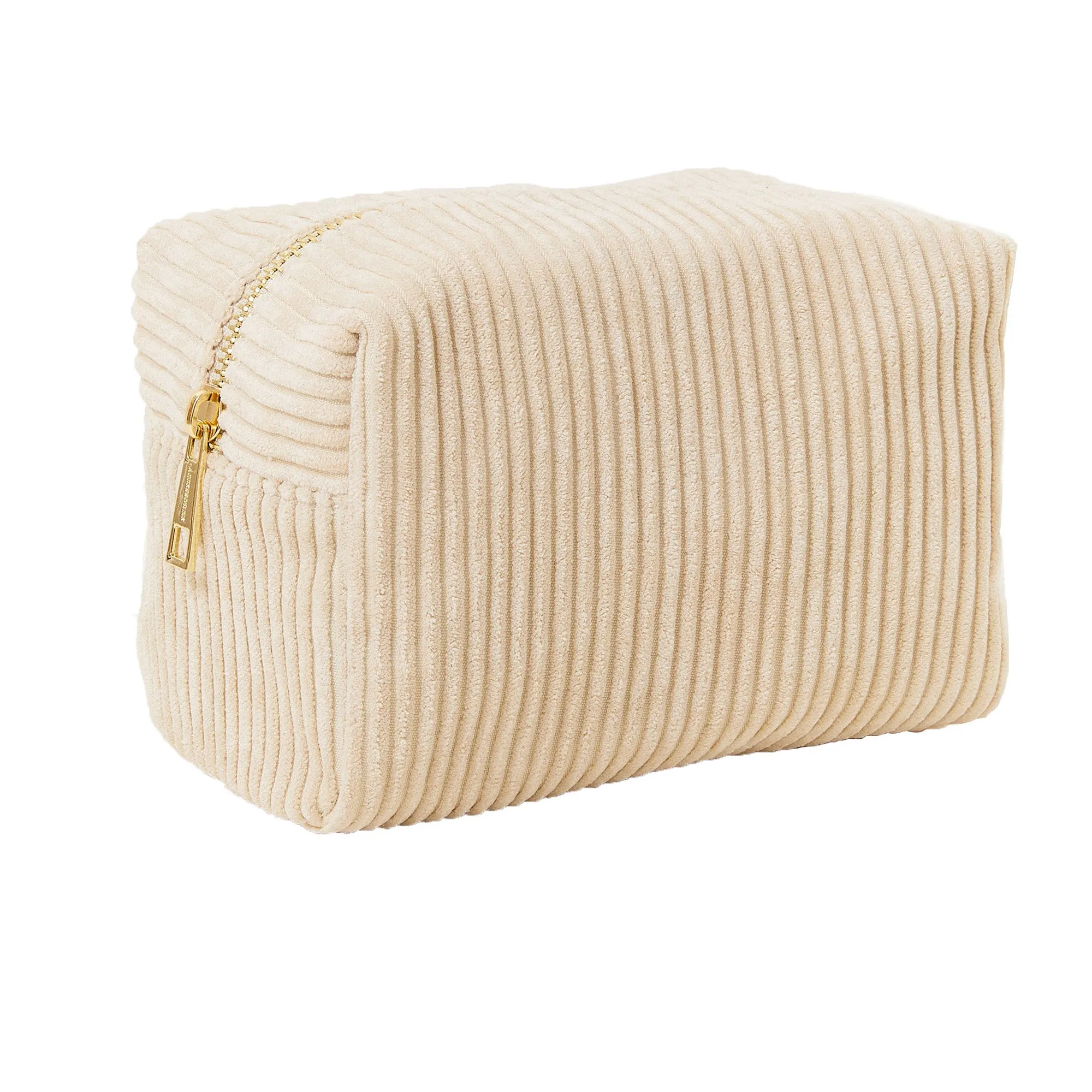 Accessorize London Women's Cream Cord Make Up Bag