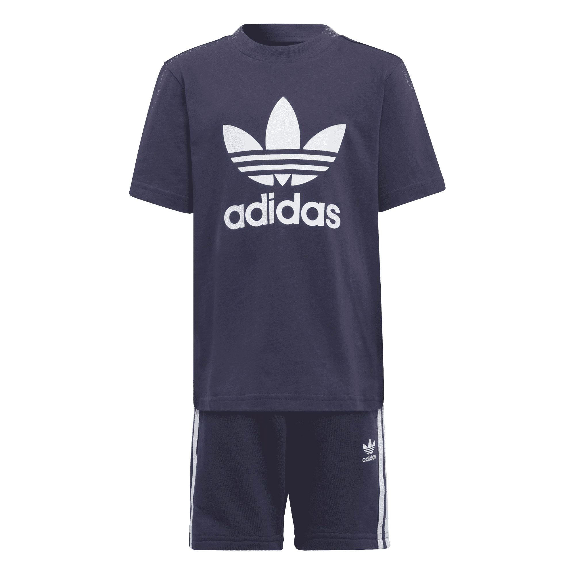 Adidas boy's t-shirt and shorts set HC9445 blue-white