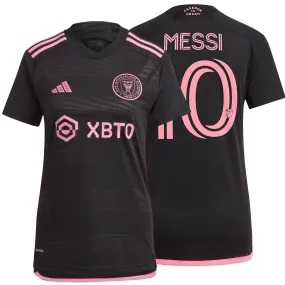 adidas Women's Inter Miami 2023/24 Away Jersey w/ Messi #10 Printing