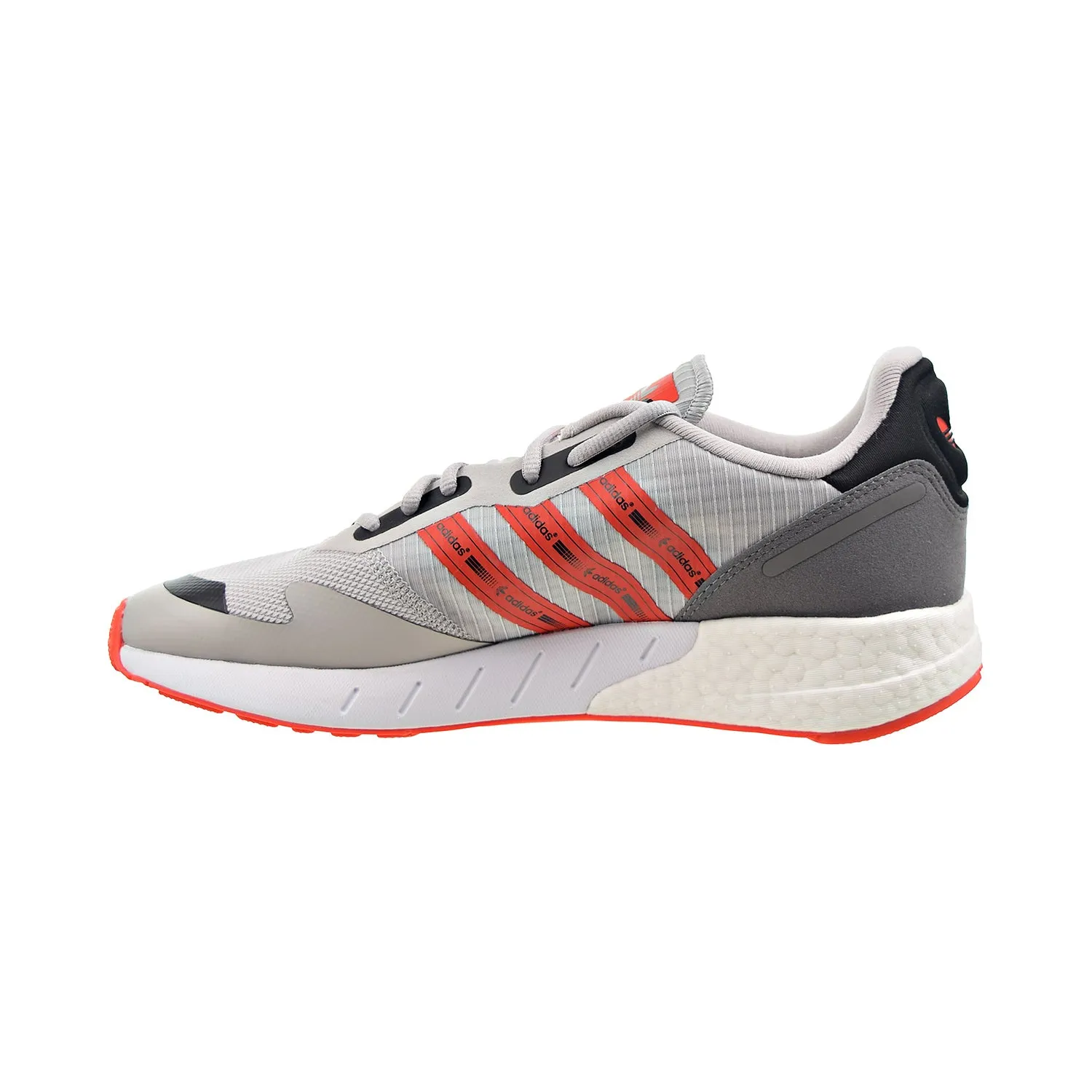 Adidas ZX 1K Boost Men's Shoes Grey Two-Semi Solar Red-Cloud White