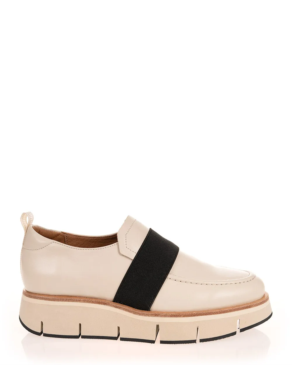 Alfie & Evie Batty Cream Leather Casual Shoe