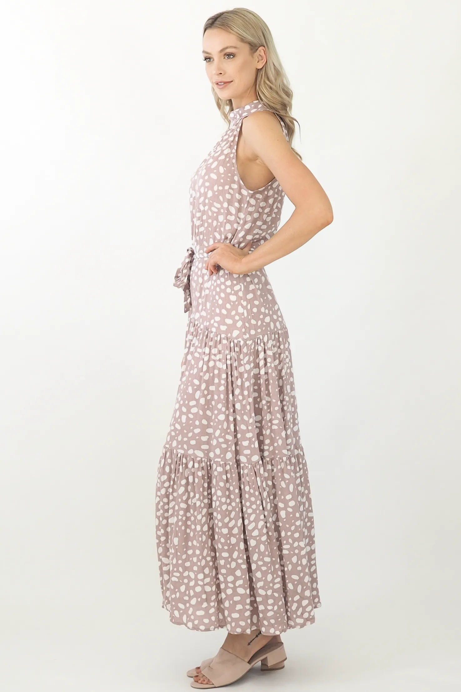 Amelia Maxi Dress- Dusty Pink