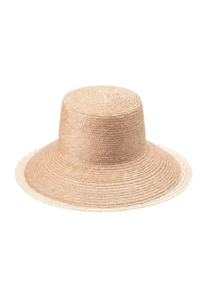 ANNABELLE CAMEL WIDE-BRIM STRAW HAT