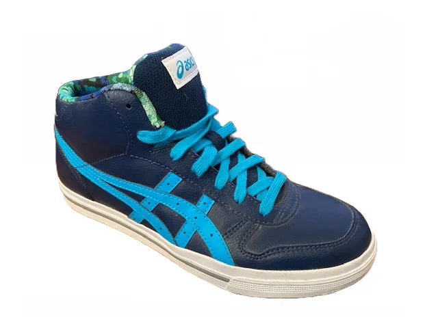 Asics Aaron C5B5Y 5038 navy-blue high-top sneakers for boys