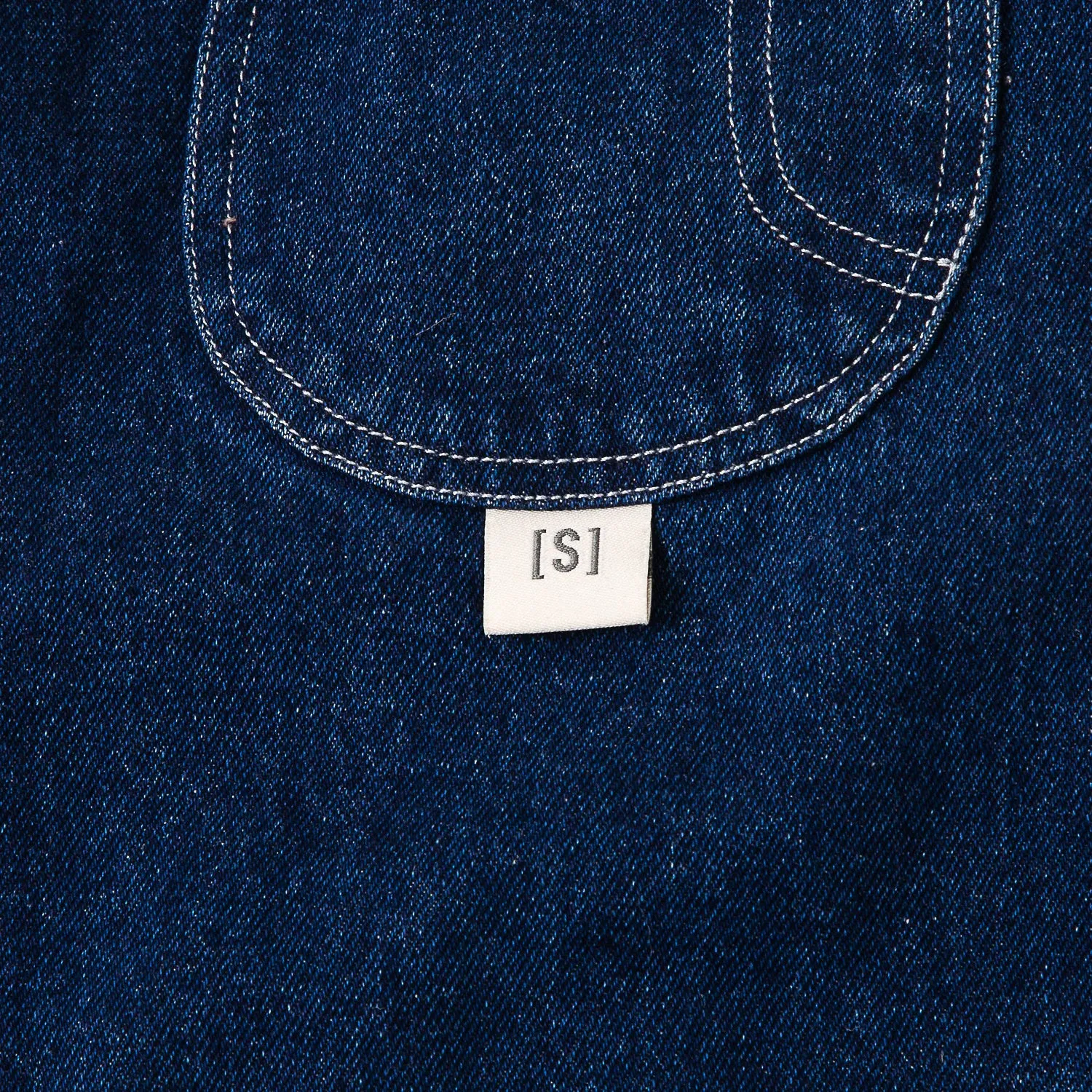 A[S]USL DENIM WORKER JACKET-DARK BLUE