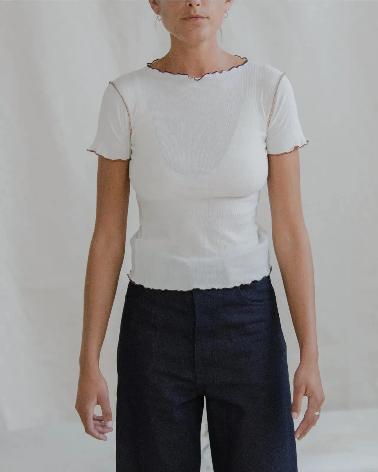 BASERANGE | VEIN TEE | UNDYED HEMP