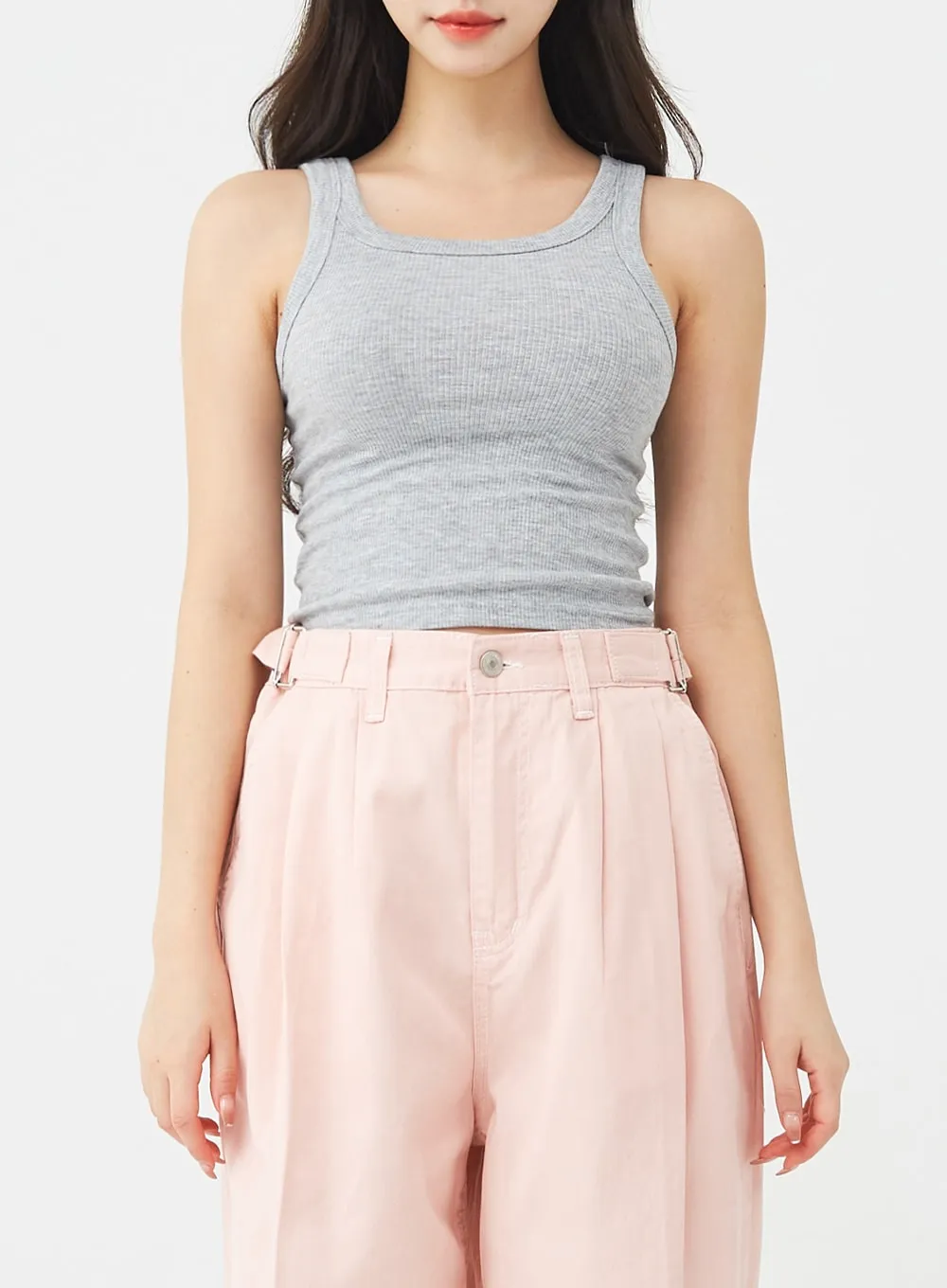 Basic Cropped Sleeveless Top BG10