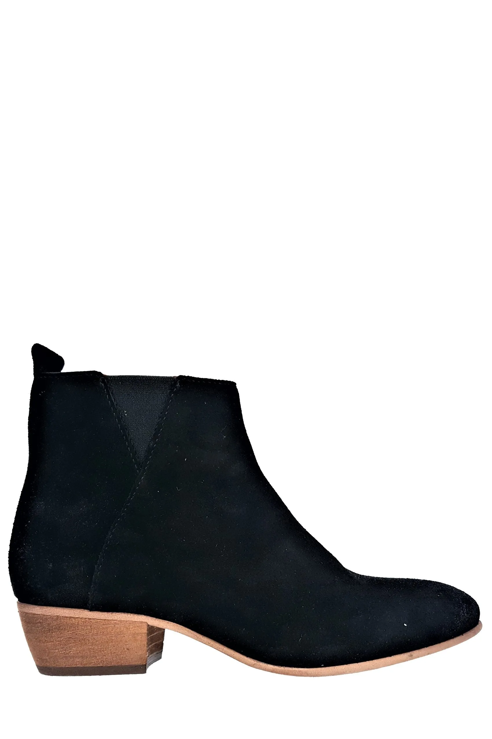 Bea Black Suede Leather