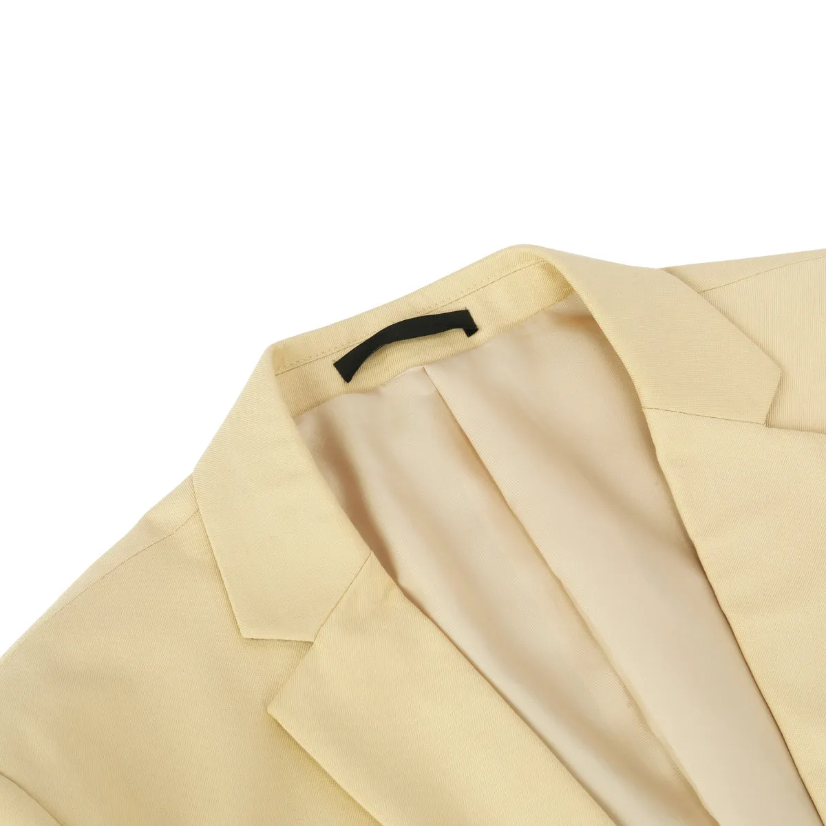 Beige Stylish Blazer One Button Casual Blazer