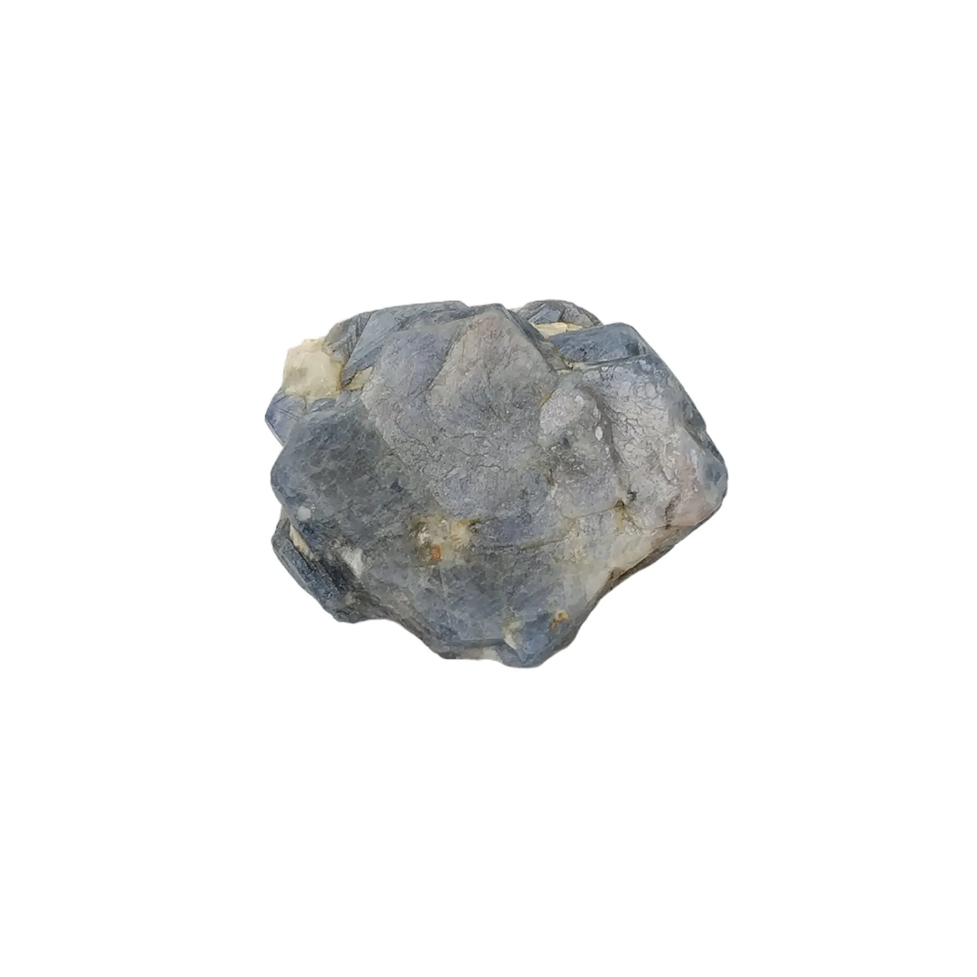 BLUE SAPPHIRE Gemstone Crystal : 361.75cts Natural Unheated Sapphire Corundum Rough Specimen 51*43mm