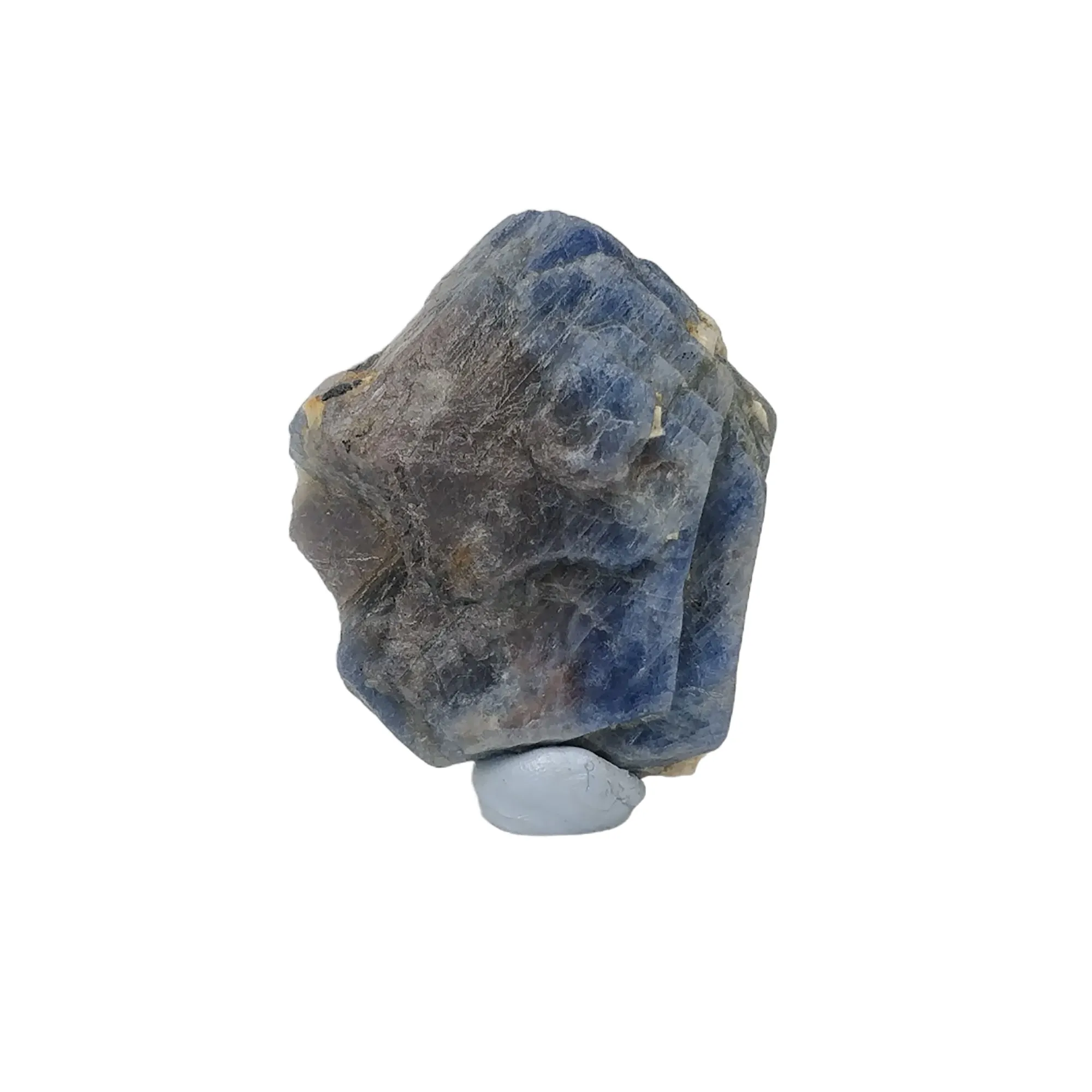 BLUE SAPPHIRE Gemstone Crystal : 361.75cts Natural Unheated Sapphire Corundum Rough Specimen 51*43mm