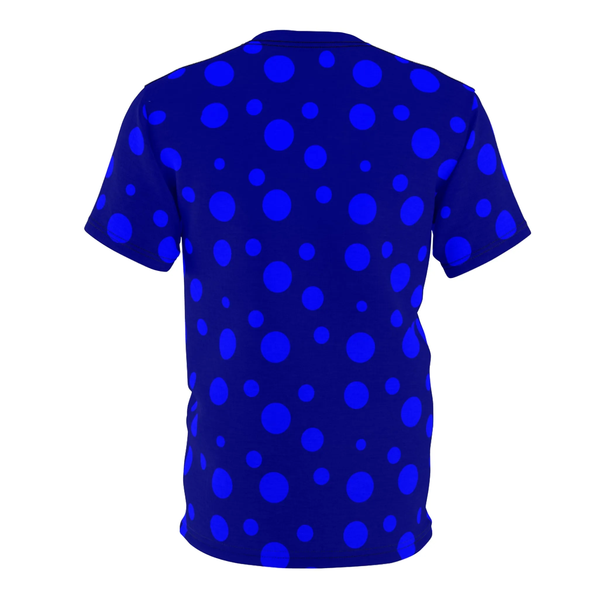 Blue Spotted Dark Blue Unisex Tee