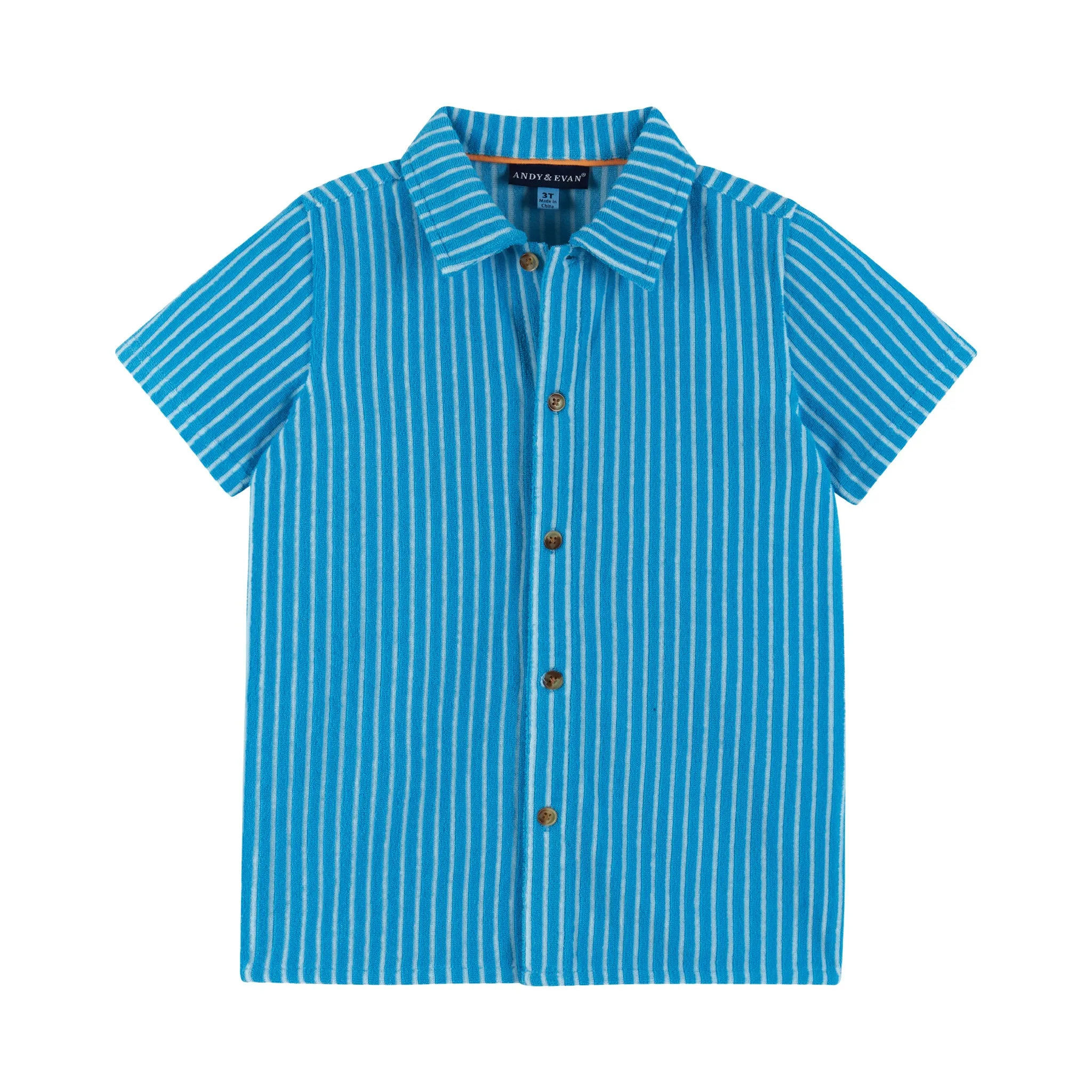 Cabana Set | Aqua French Terry Stripe