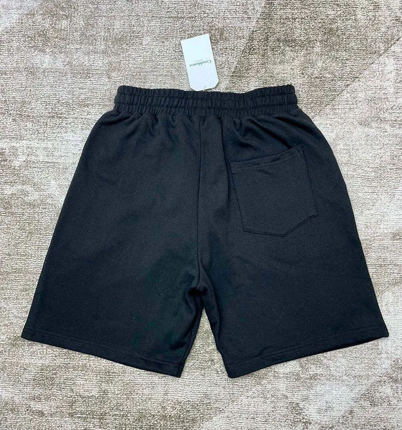 CASABLANCA Logo Emblem Shorts Black