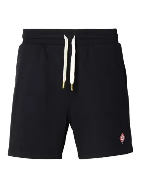 CASABLANCA Logo Emblem Shorts Black