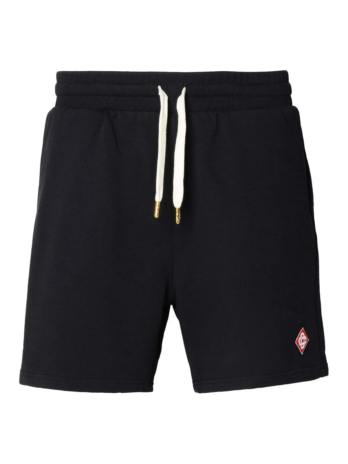 CASABLANCA Logo Emblem Shorts Black