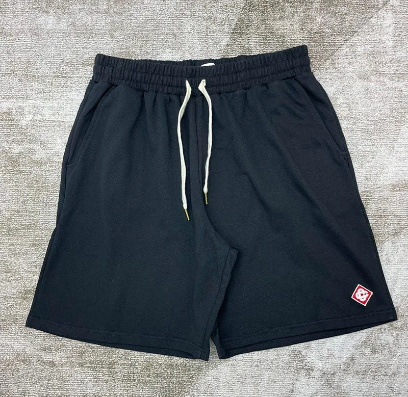 CASABLANCA Logo Emblem Shorts Black