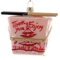  Chinese Take Out  Ornament (Multiple Colors)