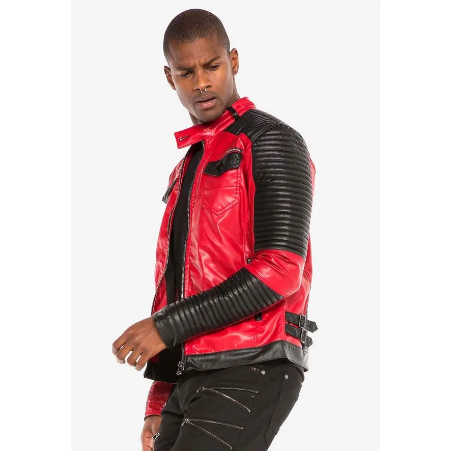 Cipo & baxx Herren Biker-look Jacket