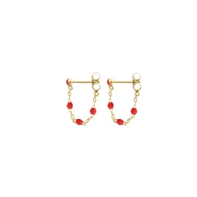 Classic Gigi Poppy earrings, Yellow Gold