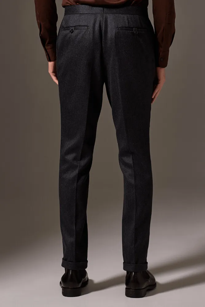 Como Trouser - Dark Grey Twill