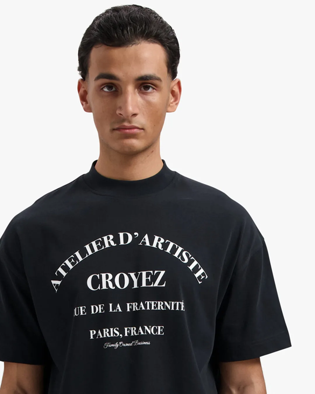 CROYEZ ATELIER T-SHIRT - BLACK/WHITE