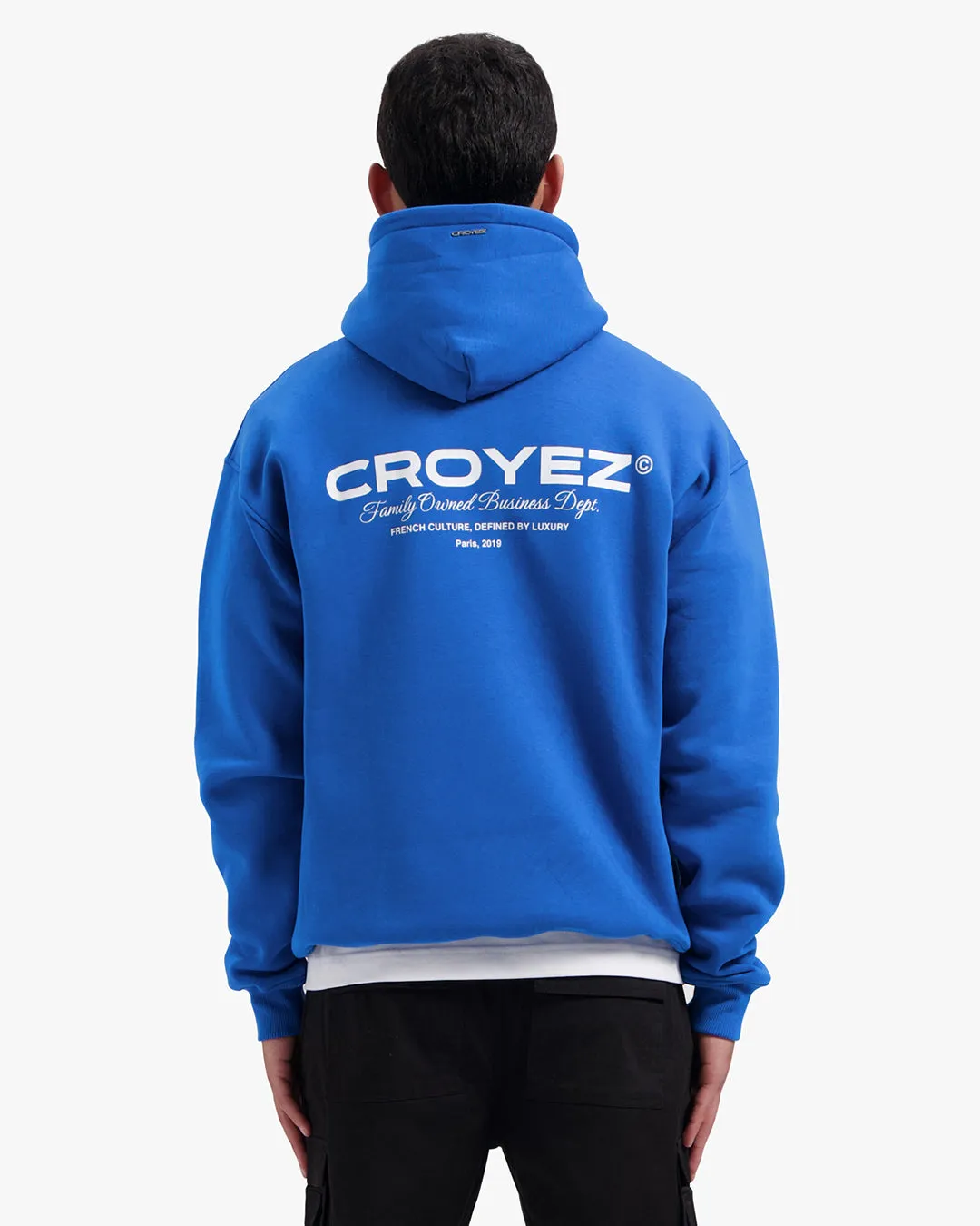 CROYEZ FAMILY OWNED BUSINESS HOODIE - ROYAL BLUE