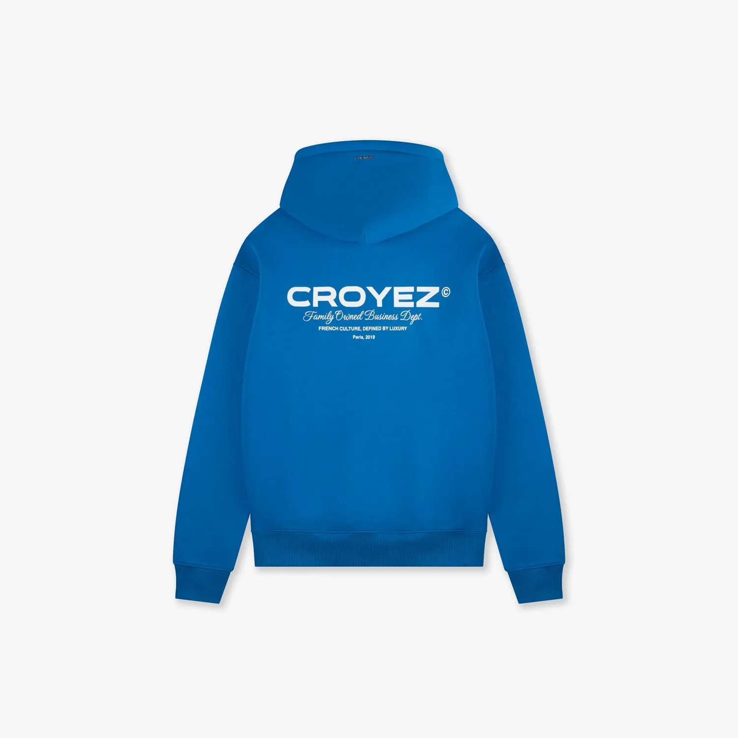 CROYEZ FAMILY OWNED BUSINESS HOODIE - ROYAL BLUE