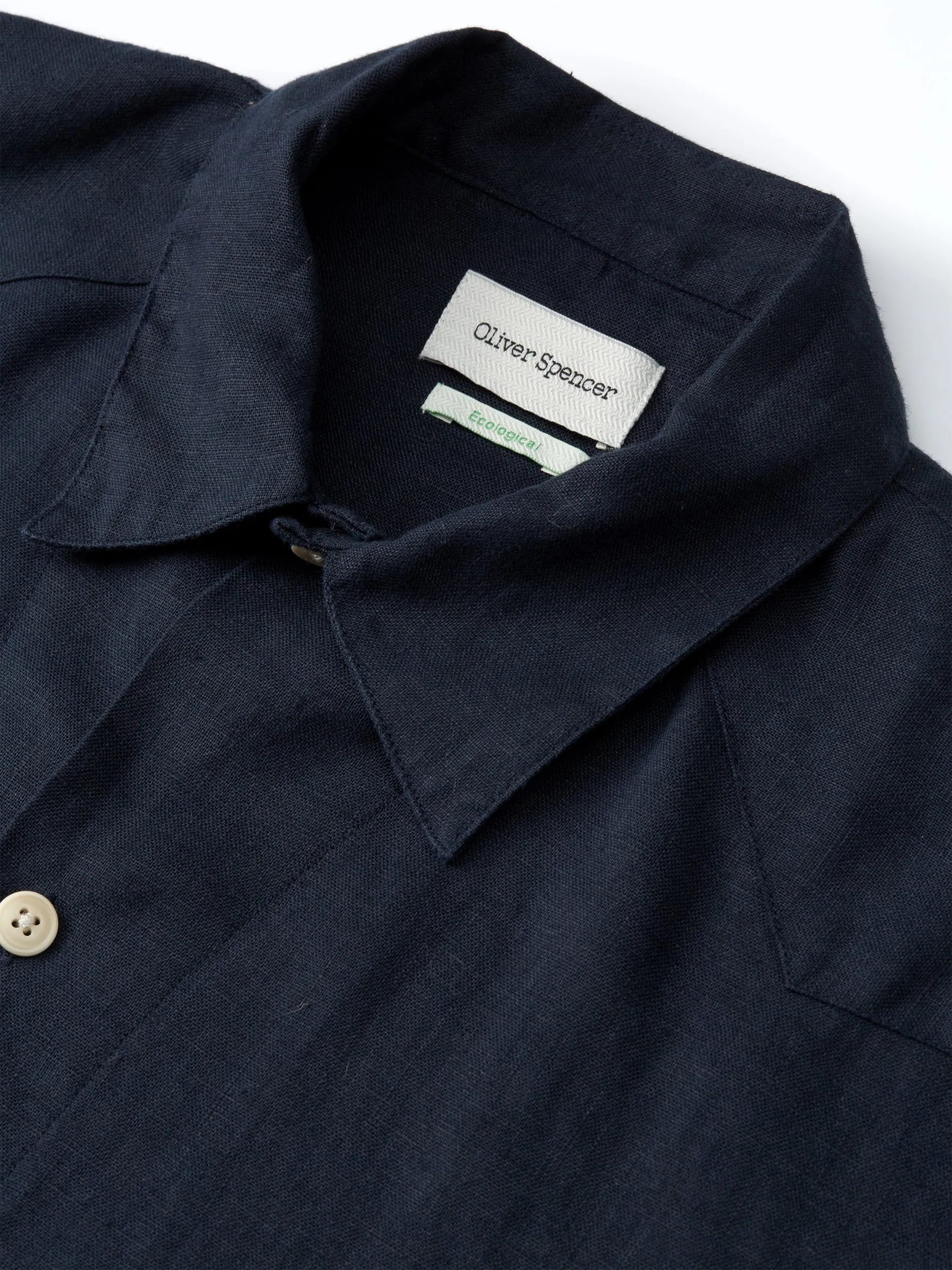 Cuban Short Sleeve Shirt Padworth Navy