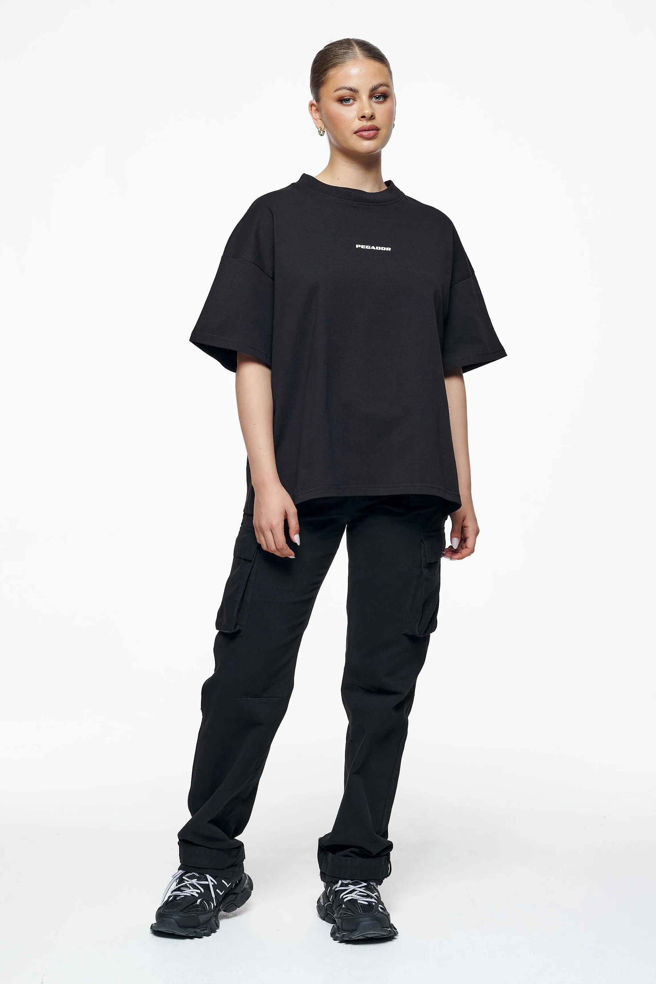 Culla Logo Heavy Oversized Tee Black