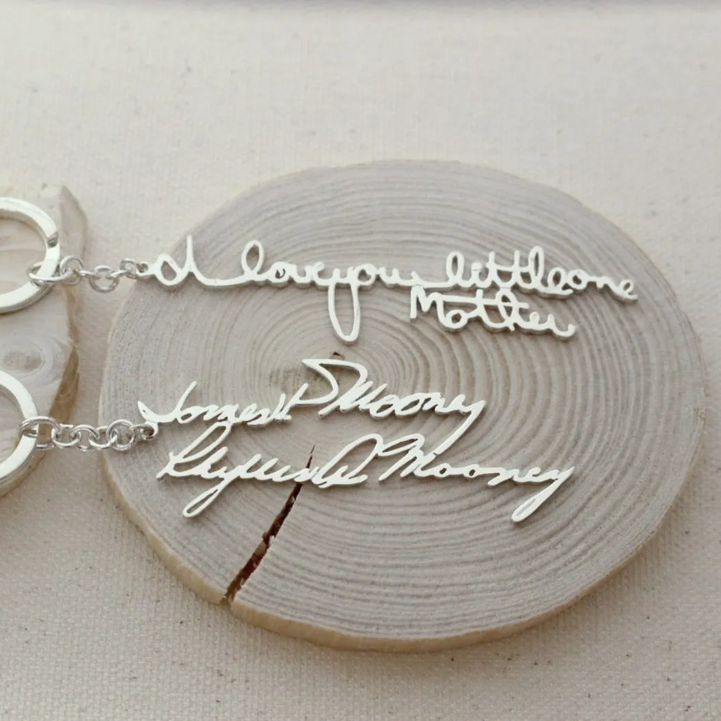 Custom Handwriting Keychain