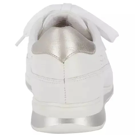 Destin White  Nubuck Lace Up Casual Shoes