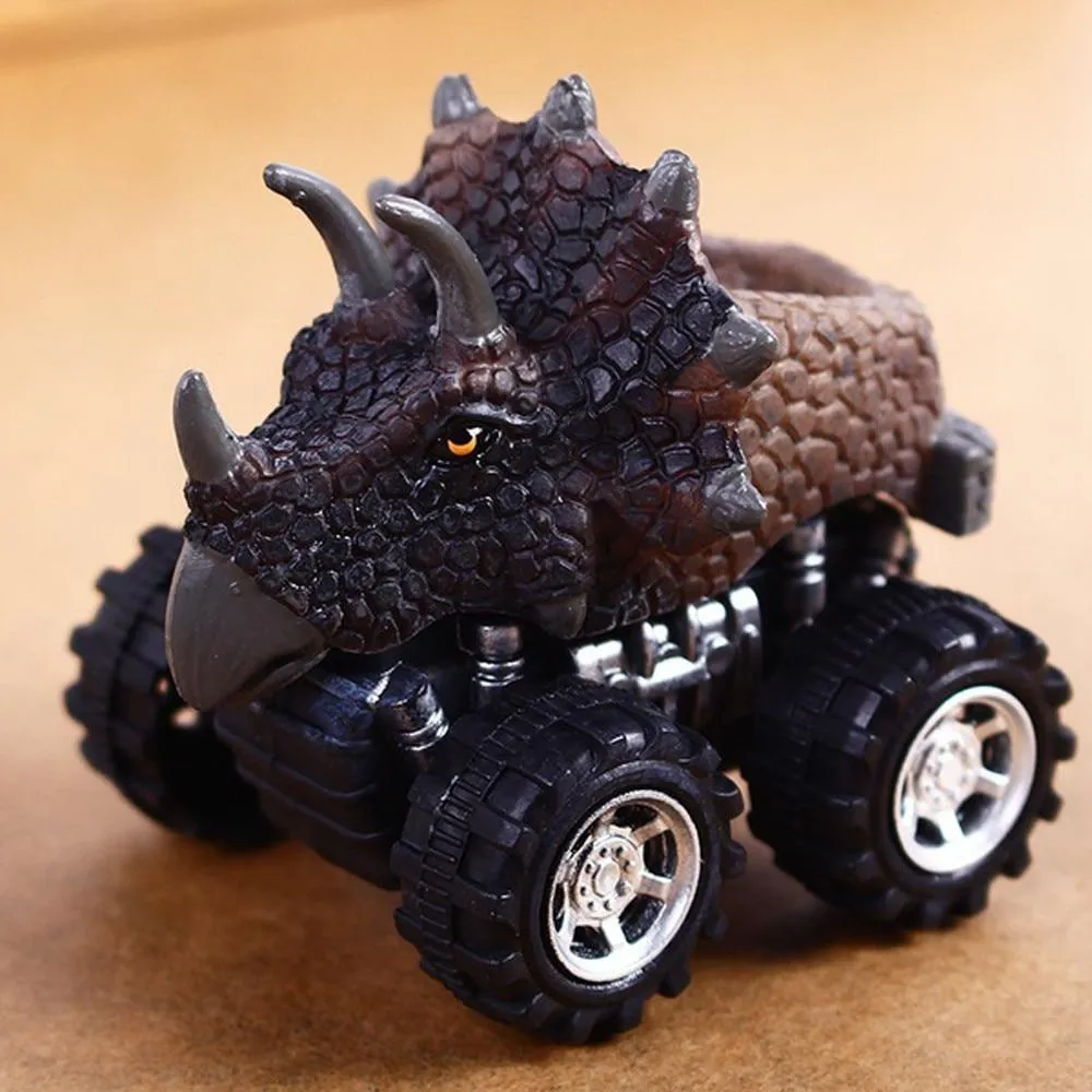 Dinosaur Toys Clockwork Pull Back  Dino Model Animal Vehicles Truck Hobby Educational Mini Kids Toys For Boys