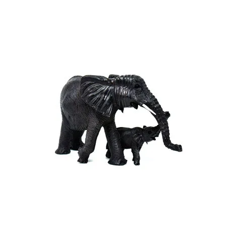 Elephant with Baby Sculpture 02