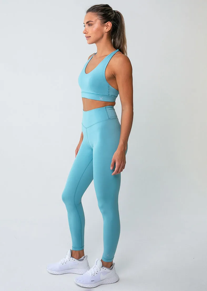 Elevate Touch Scrunch Bum Legging Smoke Blue FINAL SALE