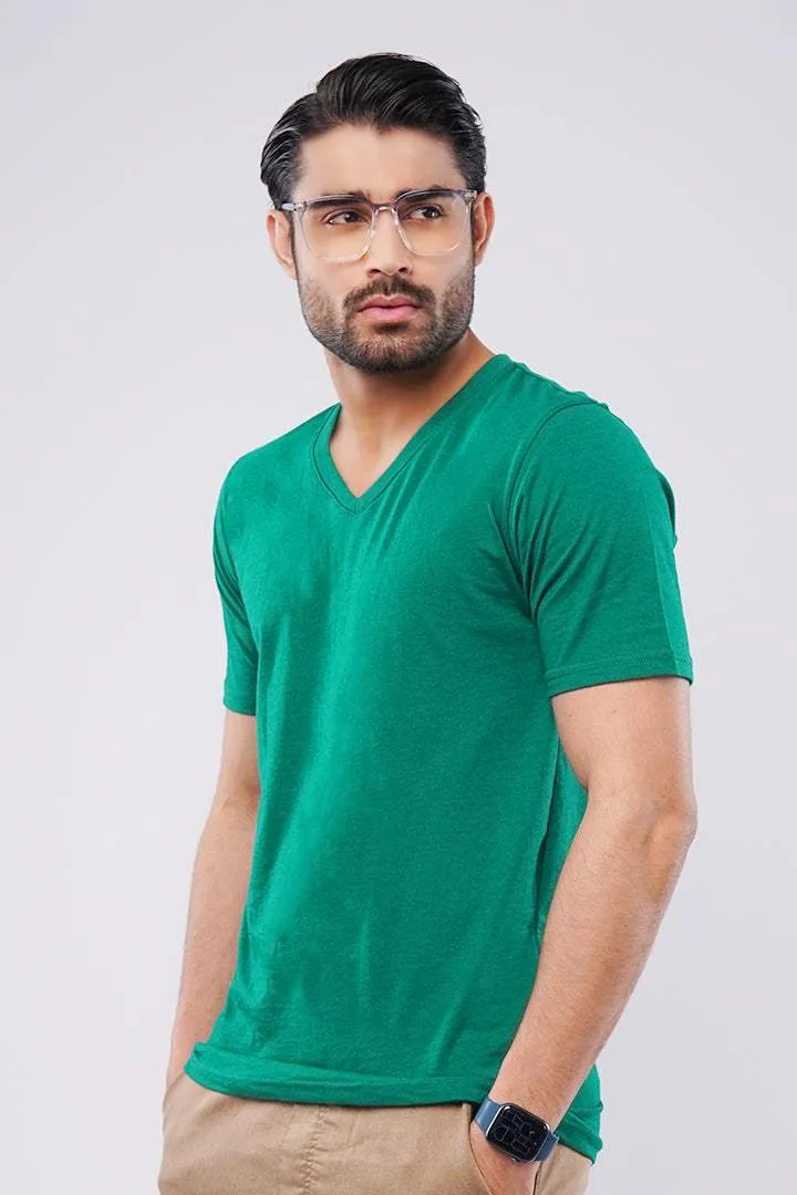 Emerald Green V-Neck