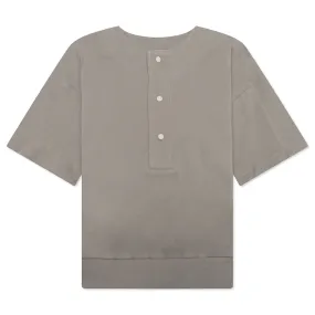 Essentials Kid's Oversized Henley - Desert Taupe