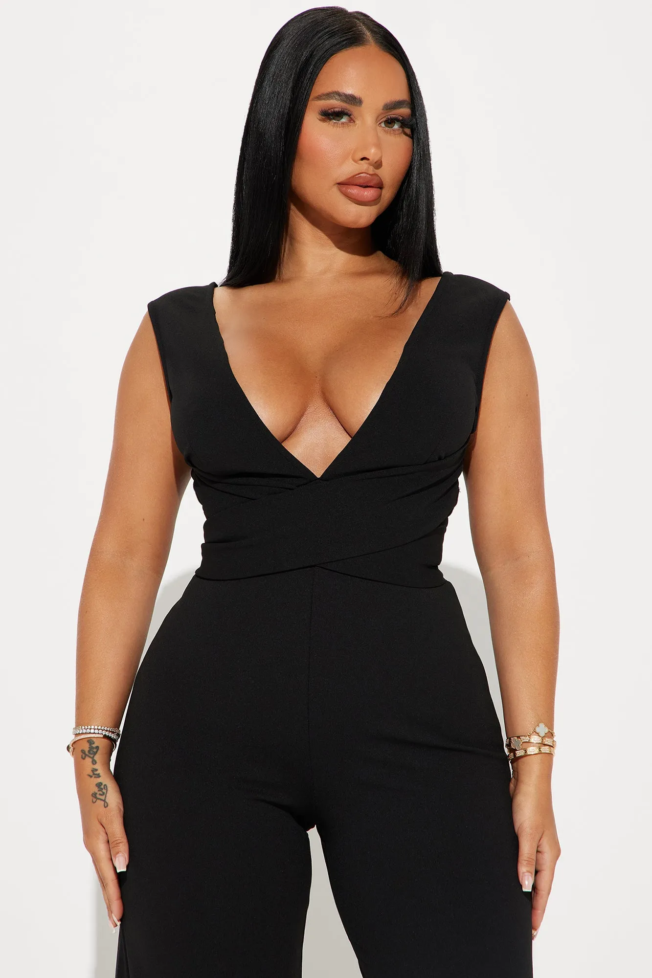 Flaunt It Jumpsuit - Black