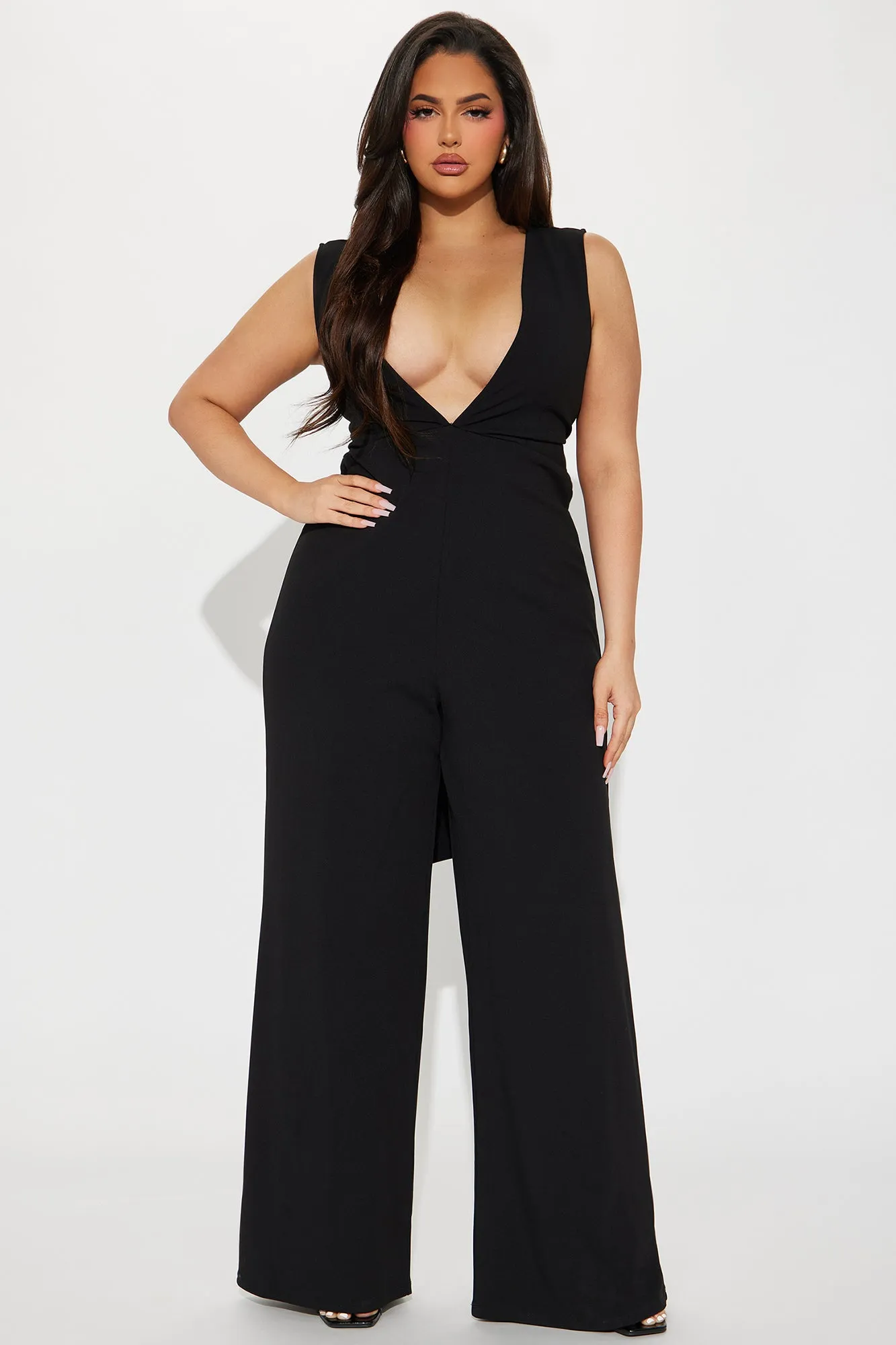 Flaunt It Jumpsuit - Black