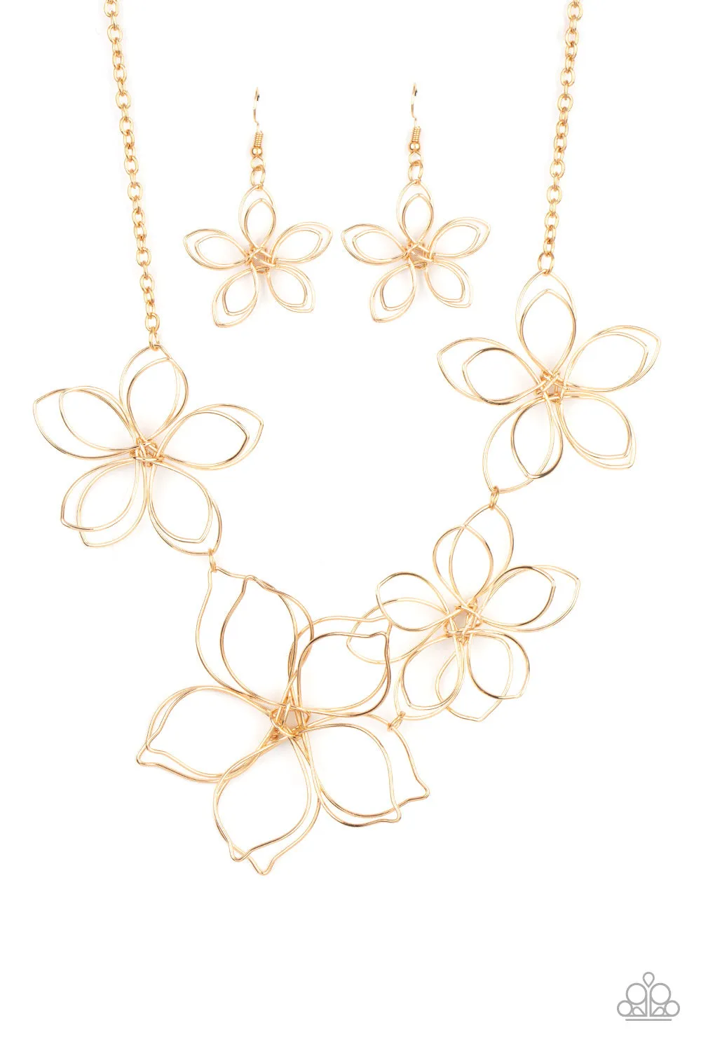 Flower Garden Fashionista Gold-Necklace