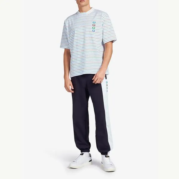 FP X BEAMS STRIPED T-SHIRT WHITE