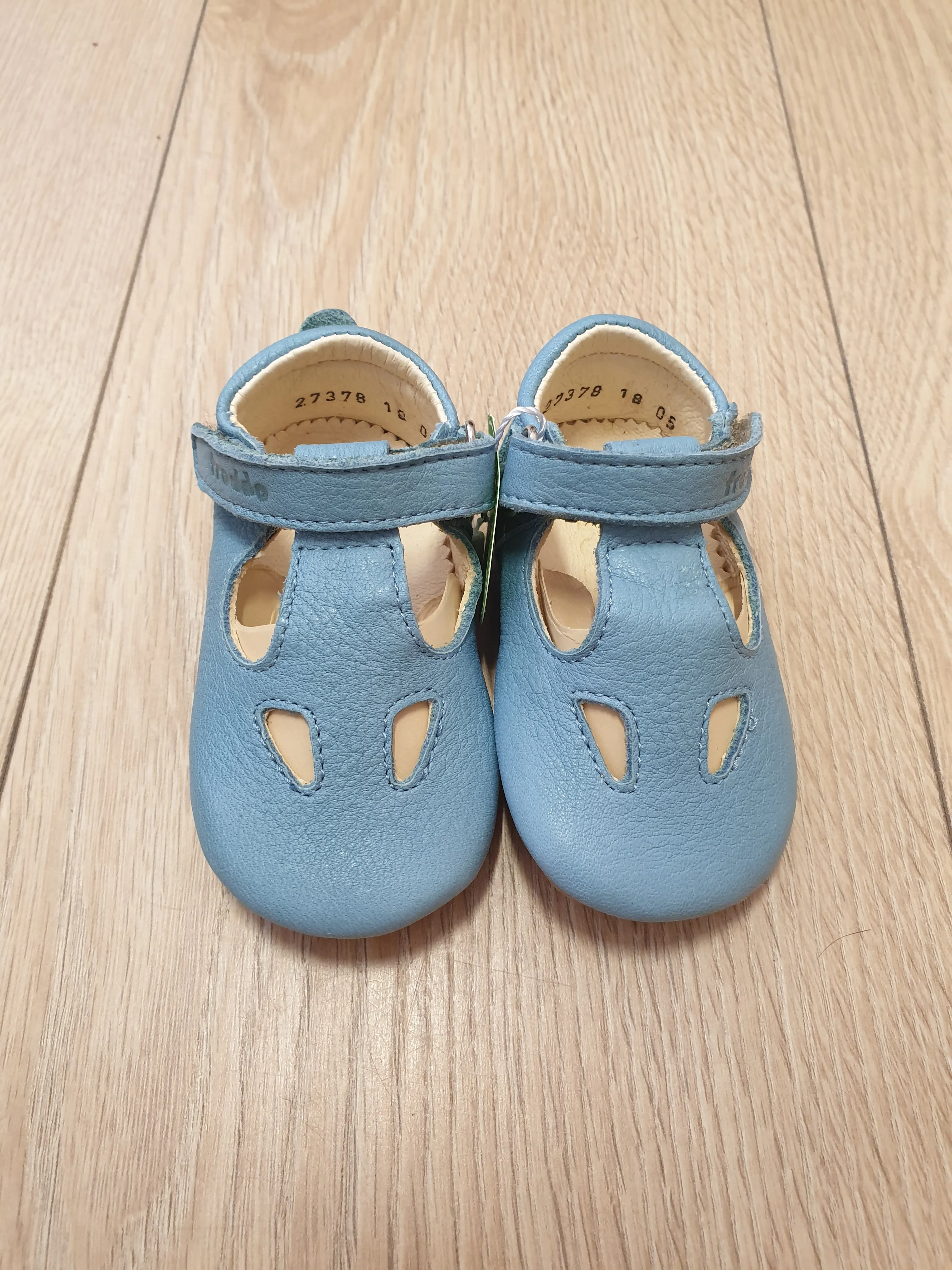 Froddo Leather slippers - light blue