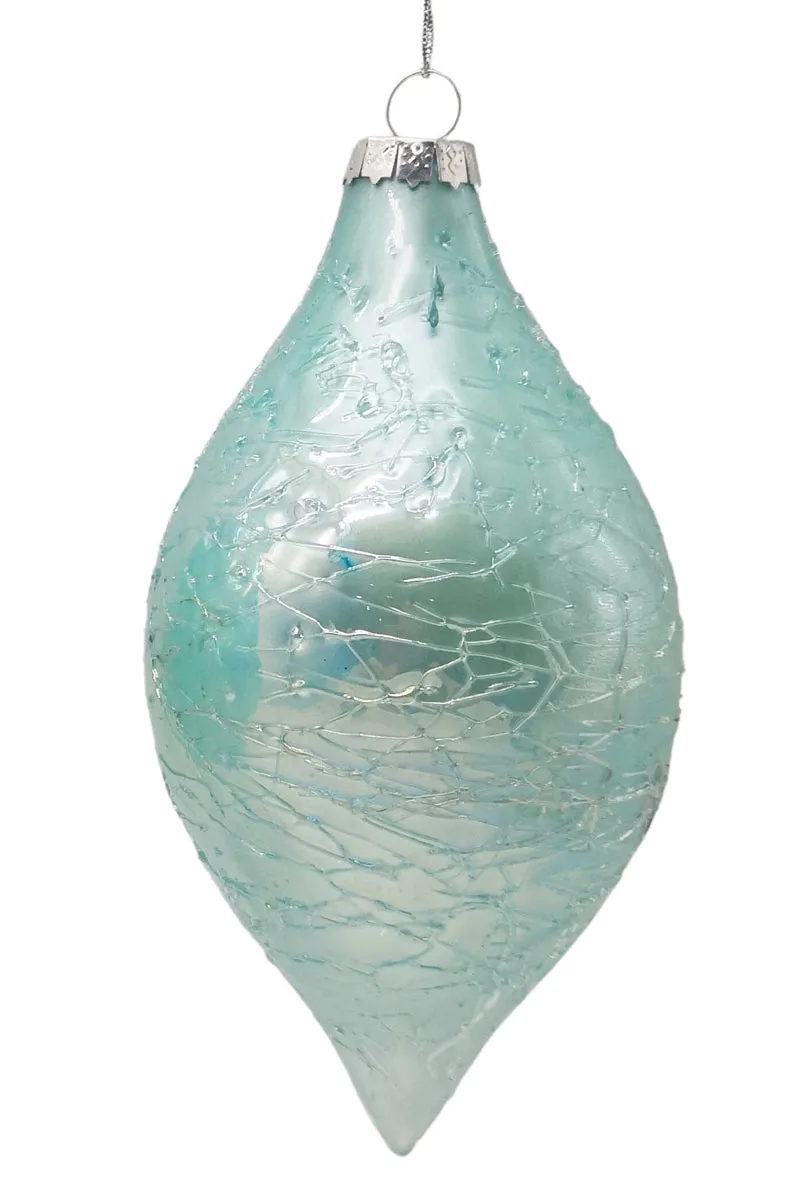 Glass Baubles, Light Teal