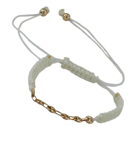 Gold 18k macrame bracelet