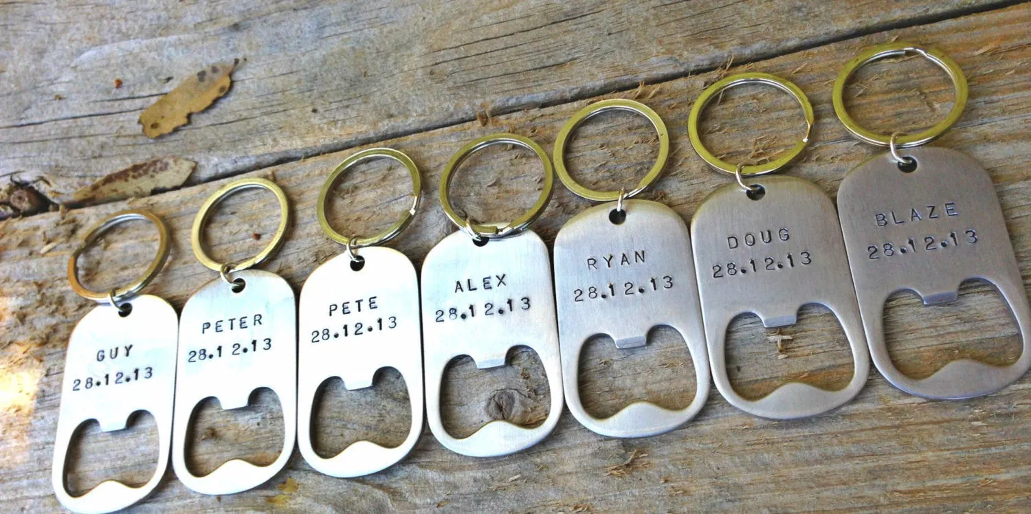 Groomsmen Gifts, Wedding Gifts, Personalized Bottle Openers