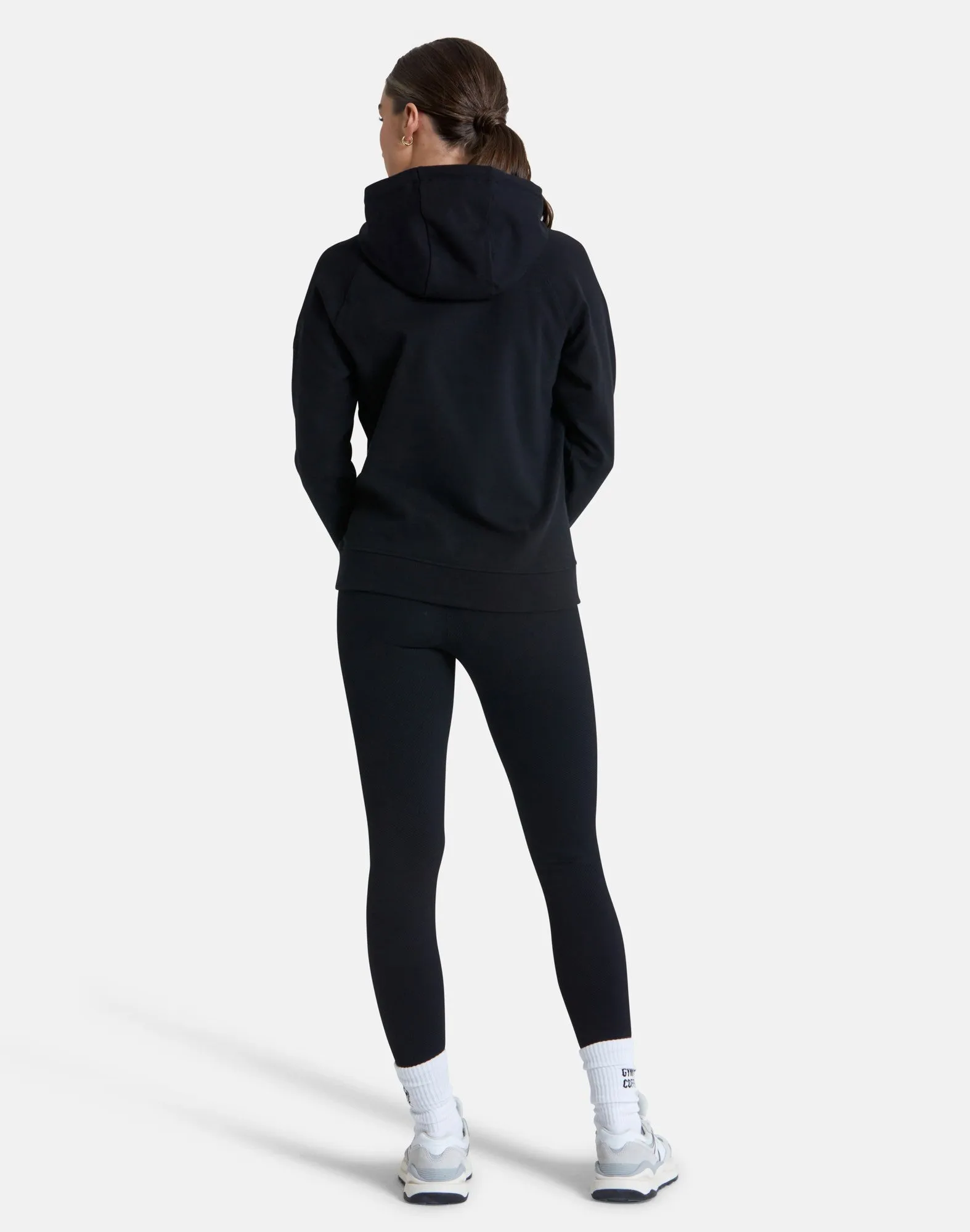 Gym Coffee Essential Hoodie (Womens) - Black